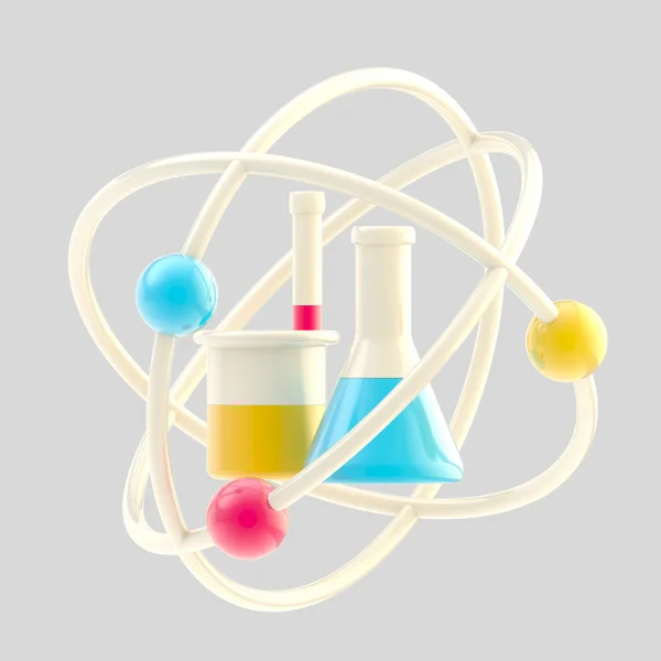 Science and research glossy icon isolated — Stock Photo, Image