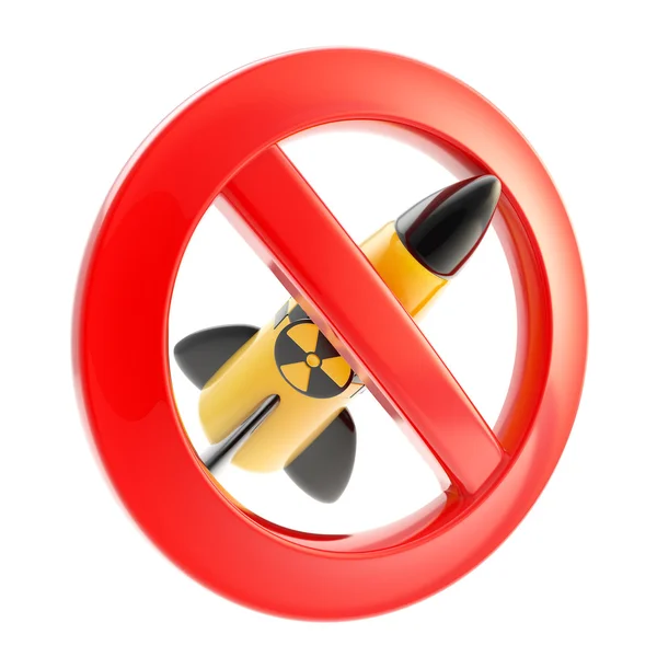 Nuclear power and radiation forbidden — Stock Photo, Image