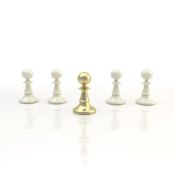 Vedení: lehké šachy pozadí — Stock fotografie
