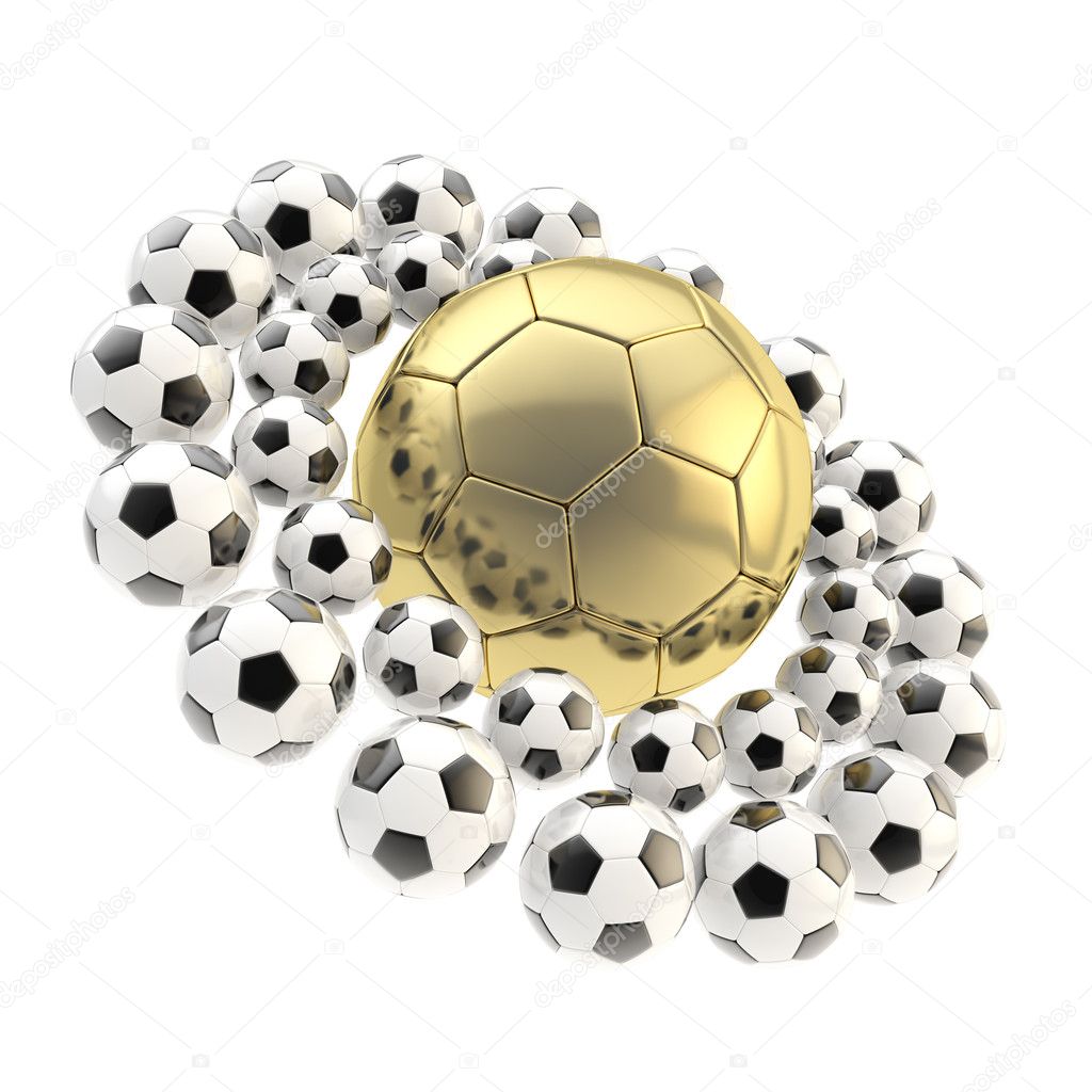 Football soccer ball planet background