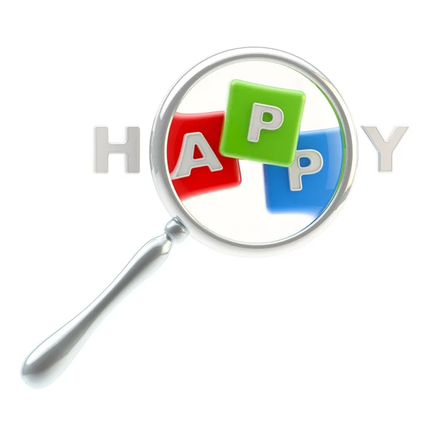 App symbol som del av lycka — Stockfoto