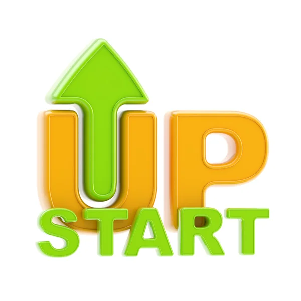 Startup up arrow symbol isolated — Stock Photo, Image