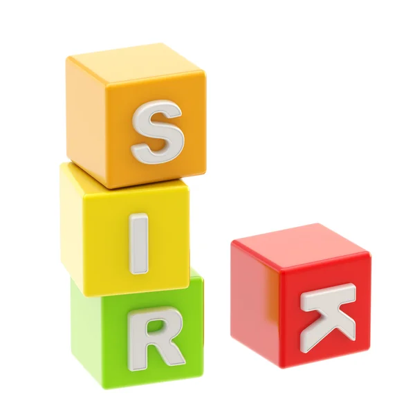 Palabra "riesgo" hecha de cubos de letras — Foto de Stock