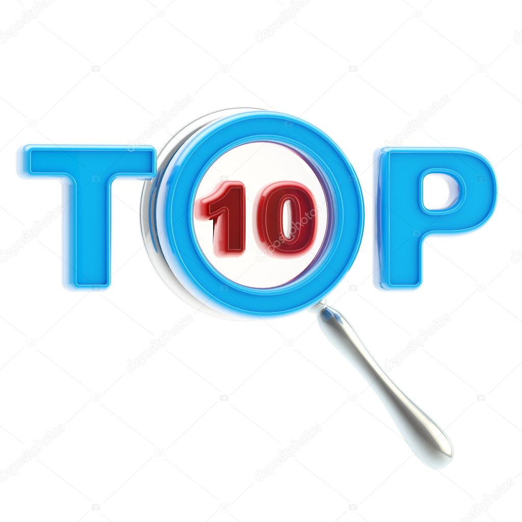 Top-10 under the magnifier isolated