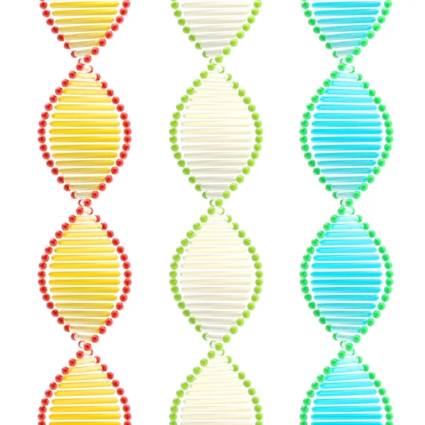 Стилизованная структура ДНК изолирована — стоковое фото