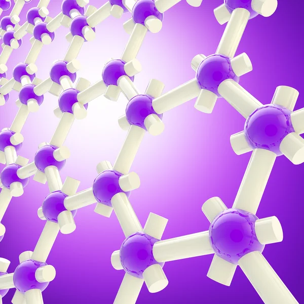 分子構造から成っている抽象的な背景 — ストック写真