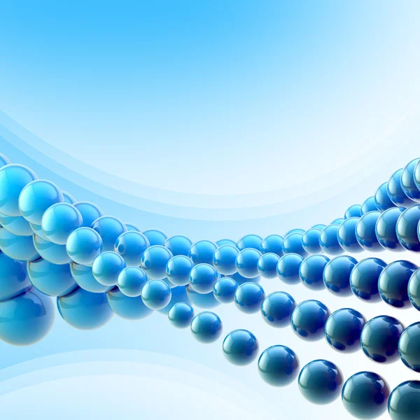 Blue abstract light background made of spheres — Stock Photo, Image