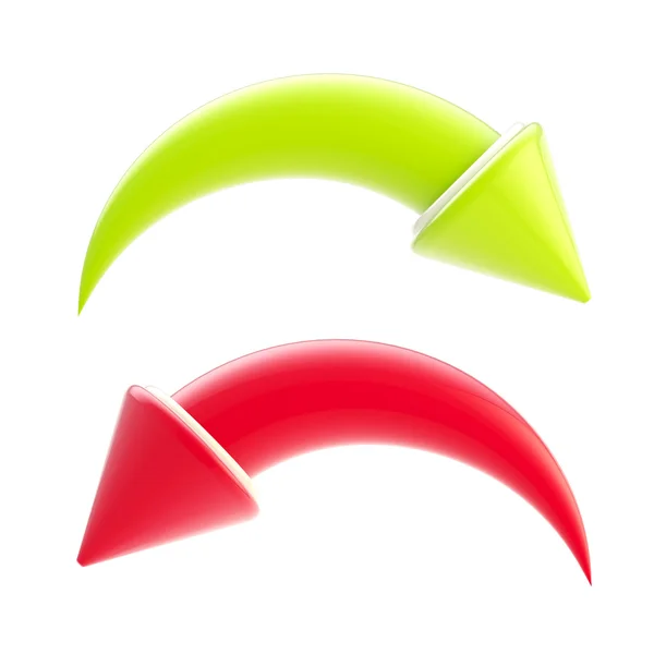 Redo and undo arrow icons isolated — Stock Photo, Image