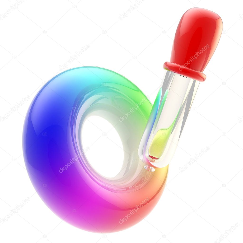 Color picker icon: gradient palette and dropper