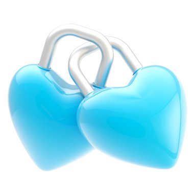 izole kilitleri iki bağlı kalp şeklinde