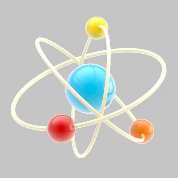 Símbolo átomo aislado — Foto de Stock