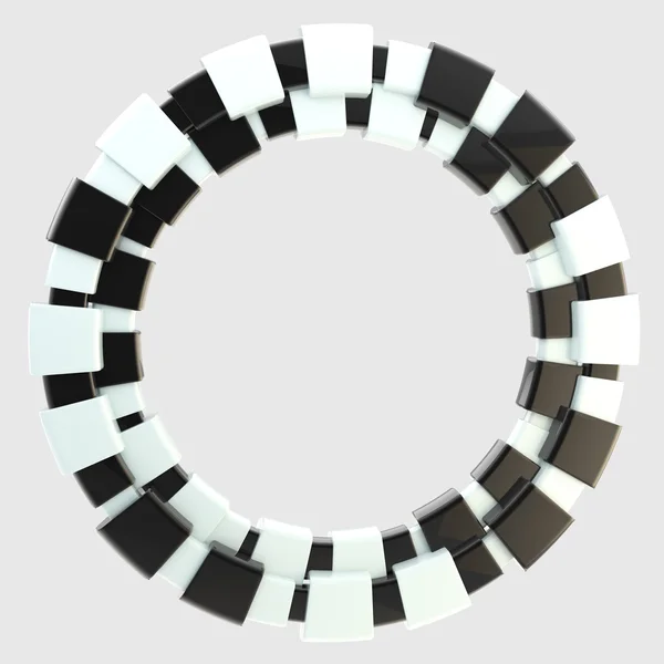 Marco brillante abstracto hecho de bloques lisos —  Fotos de Stock