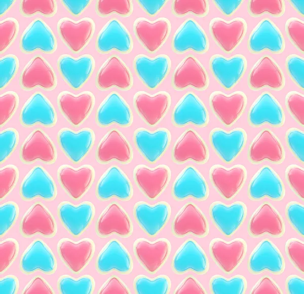 Naadloze achtergrond textuur gemaakt van liefde hart — Stockfoto