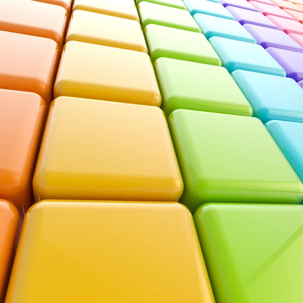 Abstract glossy background made of cubes — Stock Photo, Image