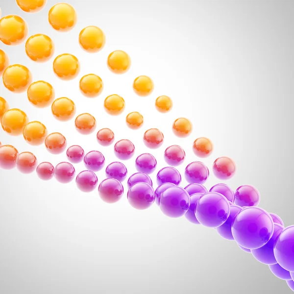 Abstracte achtergrond gemaakt van bollen kleurovergang — Stockfoto