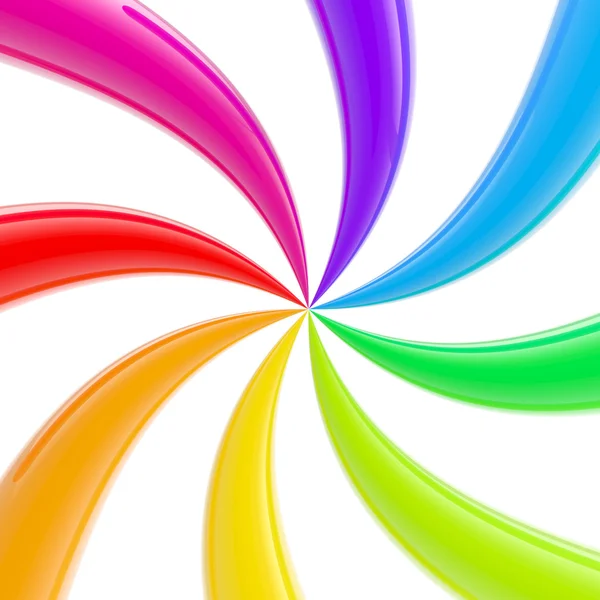 Fondo de rayas retorcidas arco iris abstracto — Foto de Stock