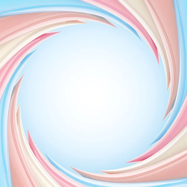 Circular abstract frame made of wavy elements — Stock Photo, Image