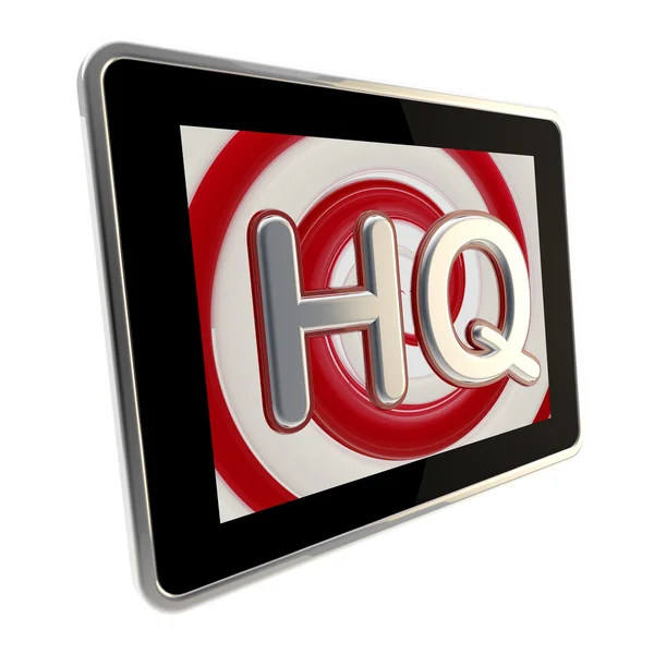 HQ icona lucida di alta qualità come schermo pad — Foto Stock