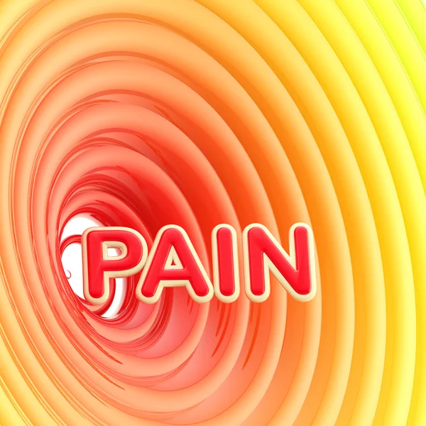 Pain vortex metaphor glossy background — Stock Photo, Image