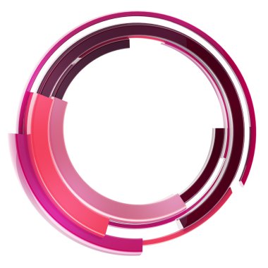 izole abstract techno dairesel çerçeve kenarlığı