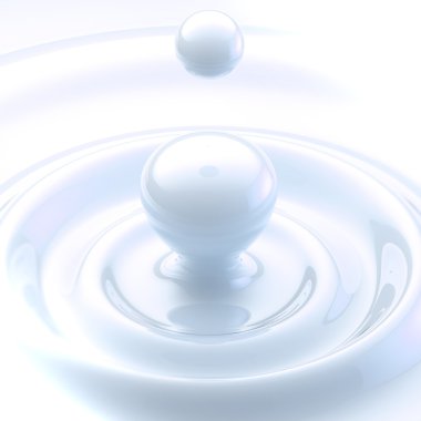 Light background: cream liquid drop clipart