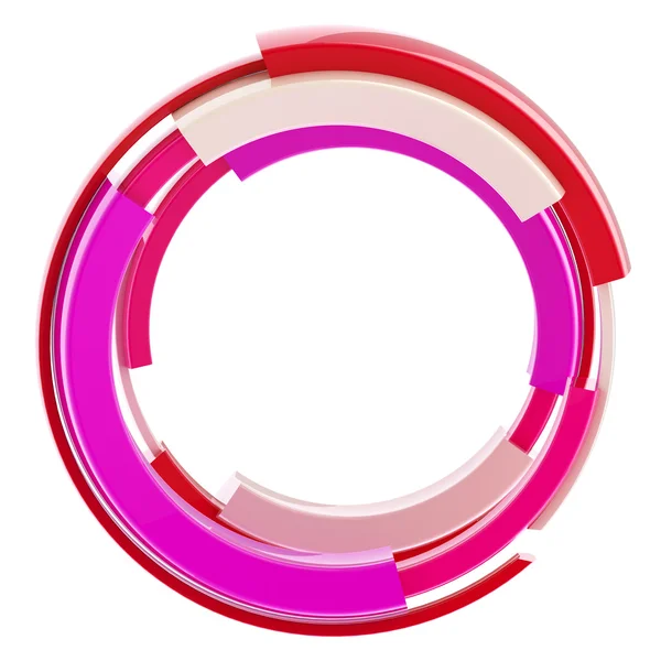 Abstrato tecno borda armação circular isolada — Fotografia de Stock