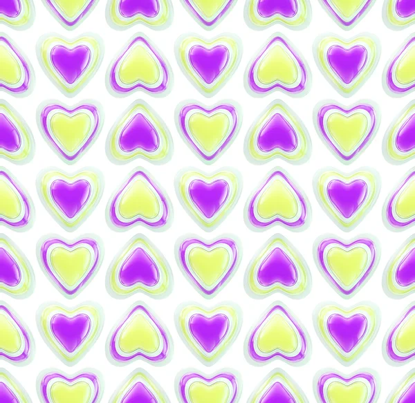 Sevgi kalpleri yapılmış sorunsuz arka plan dokusu — Stok fotoğraf