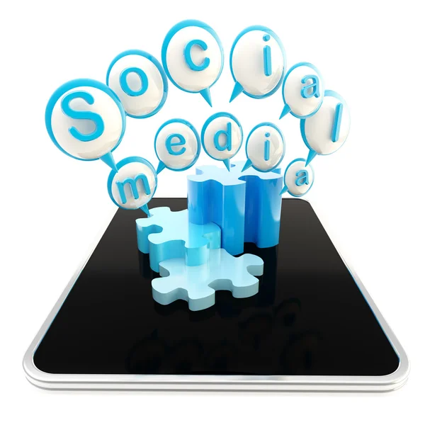 Technologii social media — Zdjęcie stockowe