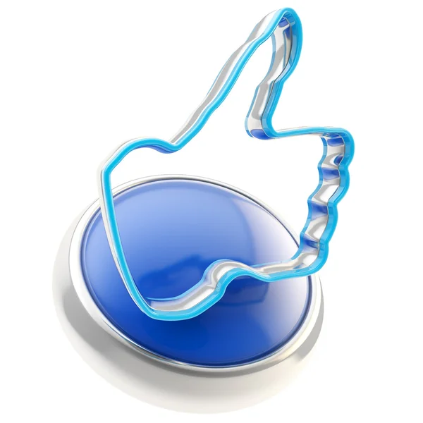 Glossy like button symbol isolated — Stock Photo, Image