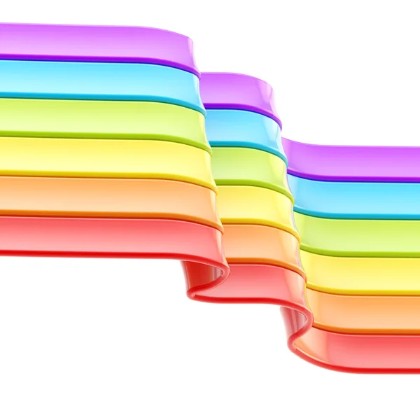 Regnbuefargede striper, abstrakt bakgrunn – stockfoto