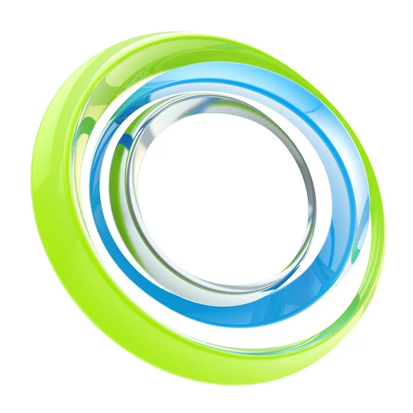 Abstract circle frame made of rings — Stock Photo, Image