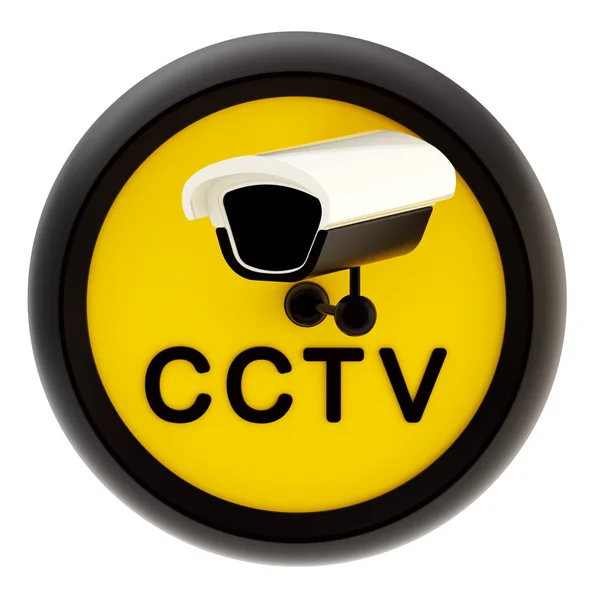 Closed circuit television Varning tecken — Stockfoto