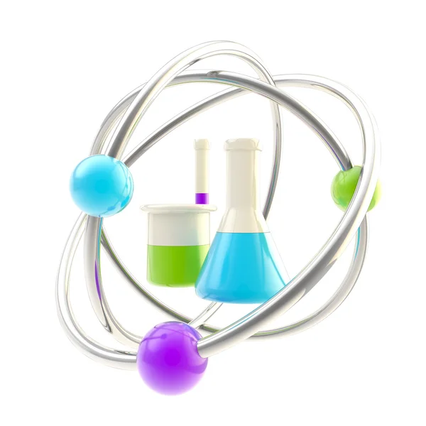 stock image Science and research glossy icon isolated
