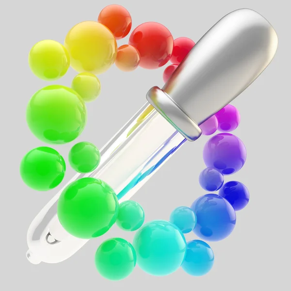 Піктограма градієнтного пікетування кольорів ізольовано — стокове фото