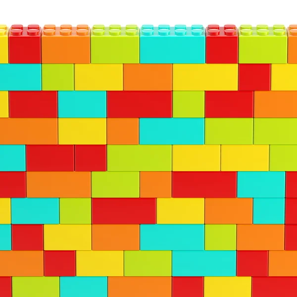 Background wall made of toy blocks — Stock Photo, Image