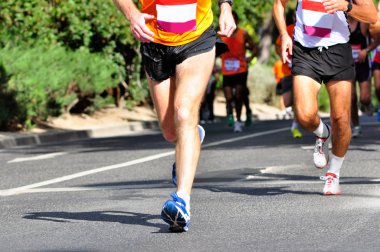 Maratonda yarışçılar