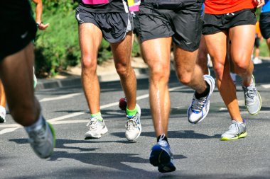 Maratonda yarışçılar