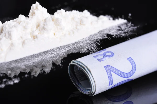 Cocaine addiction — Stock Photo, Image