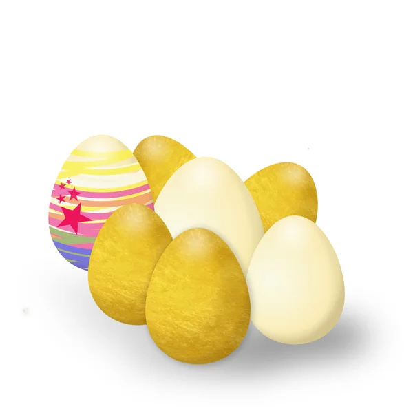 Coloridos huevos de Pascua. —  Fotos de Stock