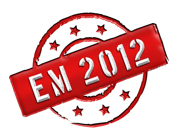 EM 2012 - razítko — Stock fotografie