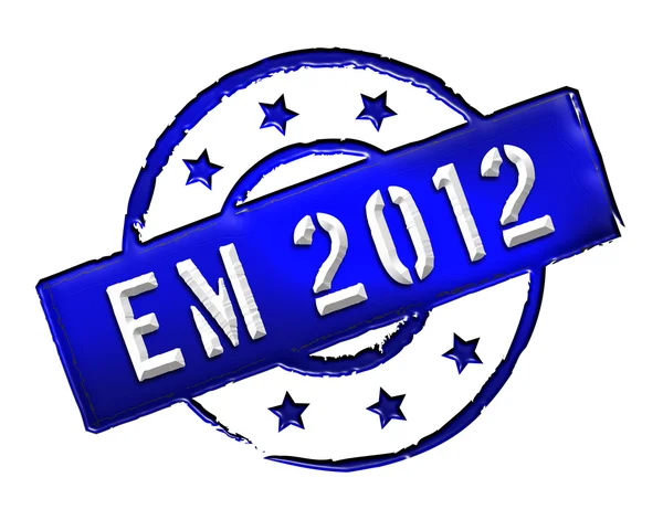 EM 2012 - razítko — Stock fotografie