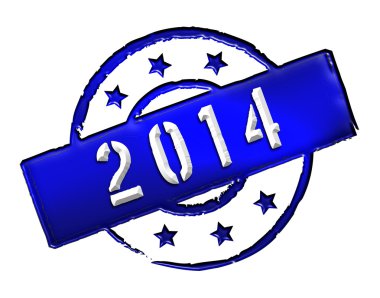 2014 - Stamp clipart