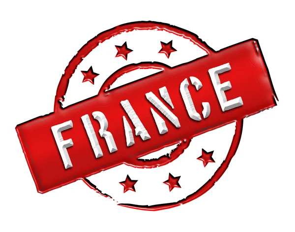 Γαλλία - σφραγίδα — Φωτογραφία Αρχείου