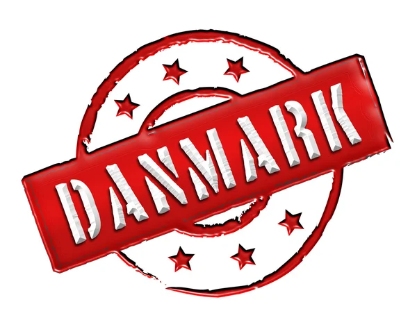 Данії Данія - штамп — стокове фото