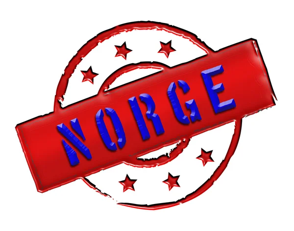 Νορβηγία norge - σφραγίδα — Φωτογραφία Αρχείου