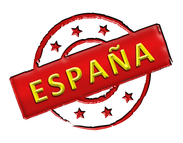 Ισπανία - σφραγίδα — Φωτογραφία Αρχείου