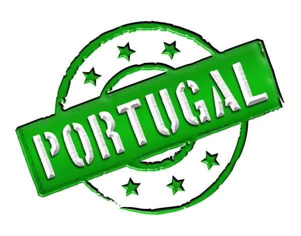Portugalia - pieczęć — Zdjęcie stockowe