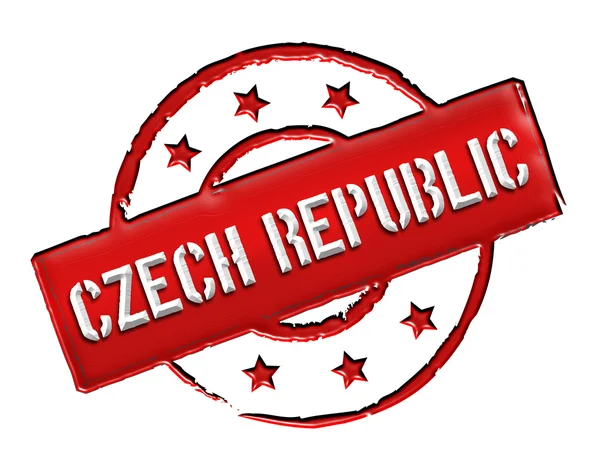 Τσεχία - σφραγίδα — Φωτογραφία Αρχείου