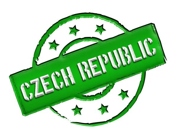 Чеська Республіка - штамп — стокове фото