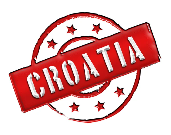 Κροατία - σφραγίδα — Φωτογραφία Αρχείου